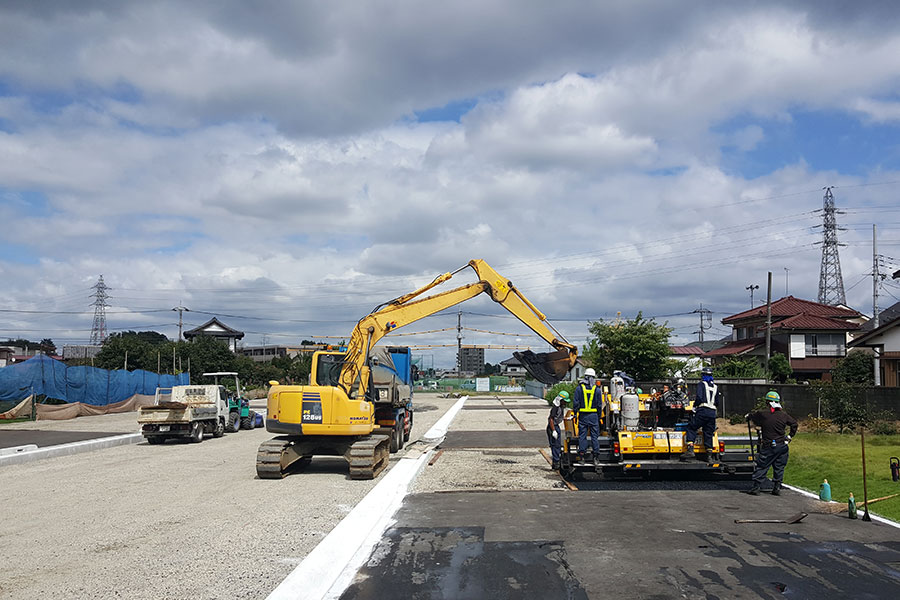 画像：練馬区大泉街路築造工事